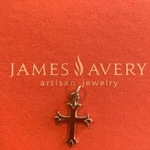 Retired James Avery 14K Fleuree Yellow Gold Cross